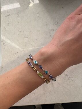 Set of two sterling silver bracelets
